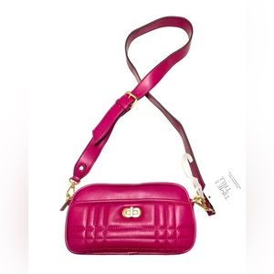 Pink Purse Crossbody Bag Purple Fuchsia 8"x4"x3" Shoulderbag